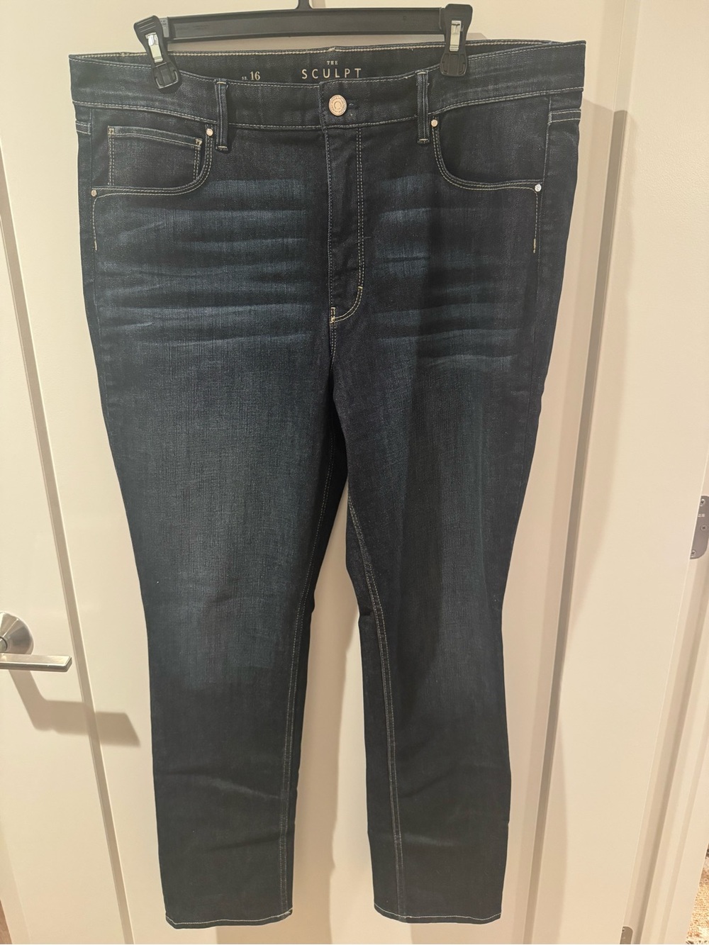 White House Black Market Dark Blue Sculpt Slim Jeans